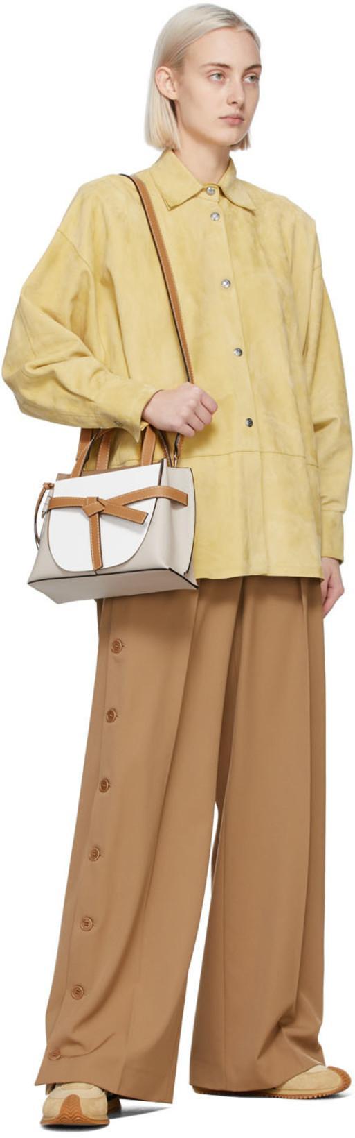 LOEWE Low-cut Lace-up Sneakers In Nude