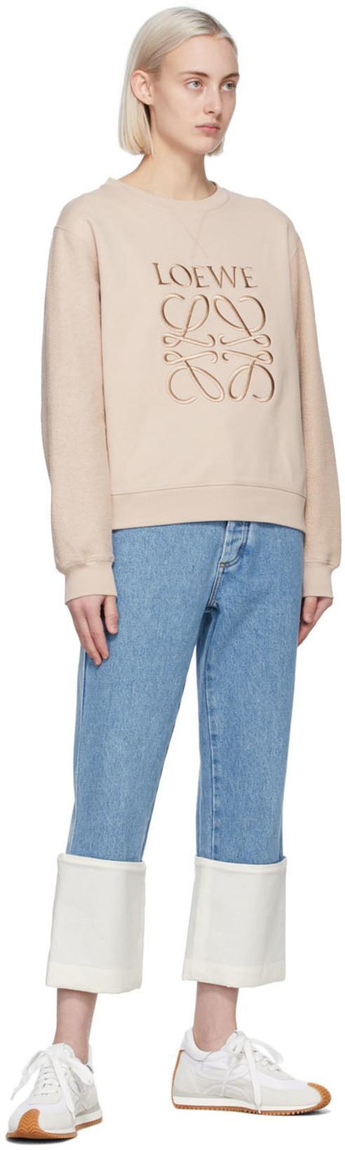 LOEWE Low-top Sneakers With Contrast Rubber Sole In White