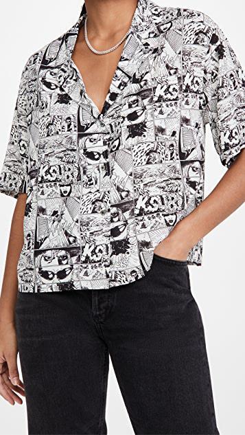 AGOLDE Panoramic Wild Straight-leg-jeans In Schwarz