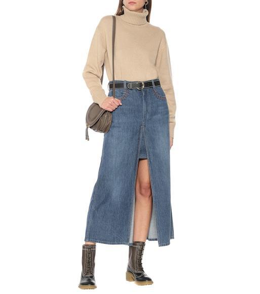 CHLOÉ Franne Leather Lace-up Boots In Brown