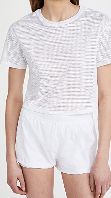 BEYOND YOGA Spacedye Slim Racerback Cropped Tank Top In Cloud White