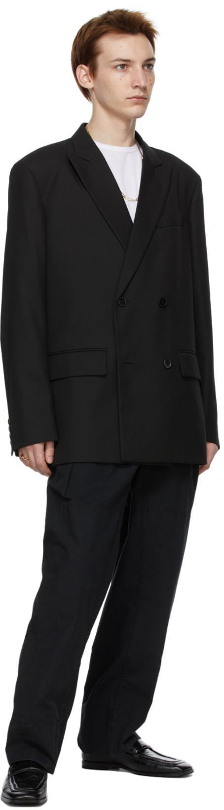 VALENTINO Double-breasted Blazer In Black