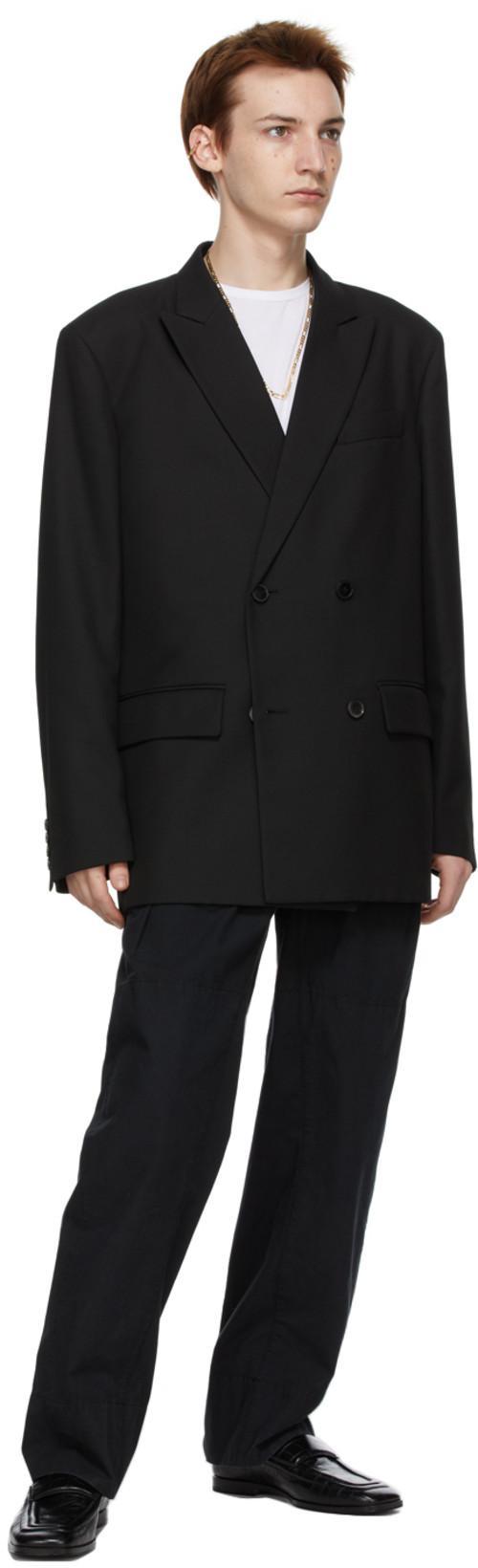 VALENTINO Double-breasted Blazer In Black