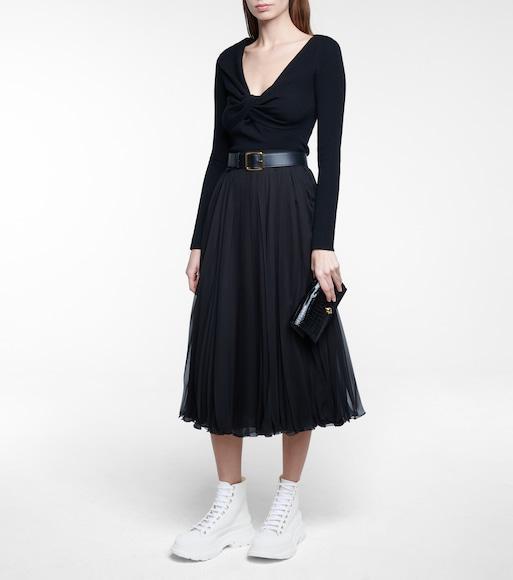 ALEXANDER MCQUEEN 45mm Tread Slick Canvas Combat Boots In White