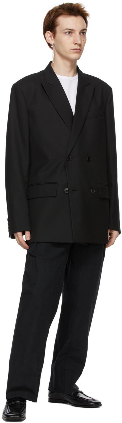 VALENTINO Double-breasted Blazer In Black