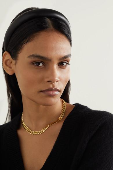 LOREN STEWART Gold-plated Round Link Chain Necklace