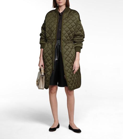 CHLOÉ Lauren Nappa Leather Ballet Flats In Black