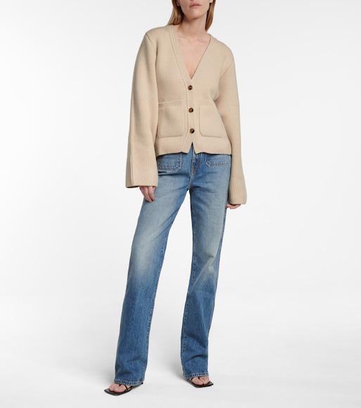 KHAITE Woman Cardigan Ivory Size Xs Cashmere In Neutral