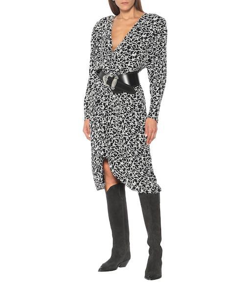 ISABEL MARANT Denvee Suede Leather Boots In Animal Print