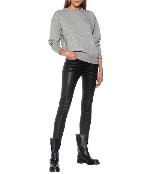 JIMMY CHOO Biker Ii Leather Boot In Black