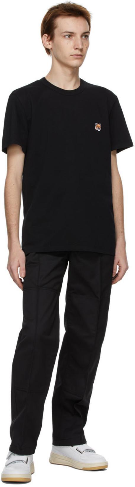 MAISON KITSUNÉ Maison Kitsune Fox Head T Shirt In Black