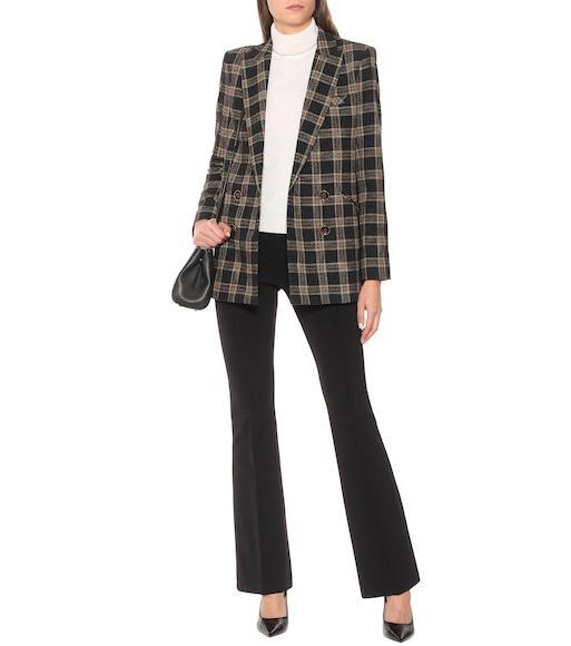 VERONICA BEARD Hibiscus Black Stretch-twill Trousers