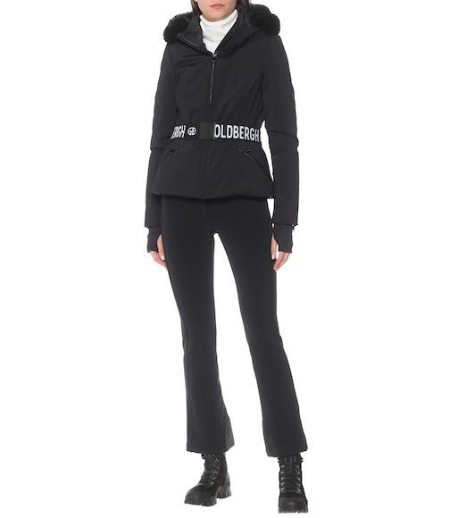 GOLDBERGH Pippa Water Repellent Belted Ski Pants In Black