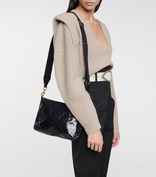 SAINT LAURENT Tribute Platform Sandals In Smooth Leather Shoes In Black