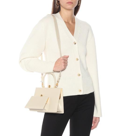 THE ROW Zip Leather Platform Boots In Gray