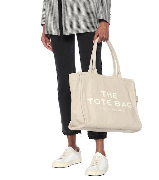 MARC JACOBS The Large Tote Canvas Tote In Neutral