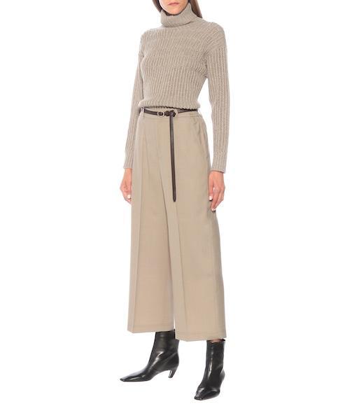 KHAITE Leather Arizona Heeled Ankle Boots 50 In Black