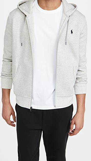 POLO RALPH LAUREN Classic Fleece Hoodie In Grey