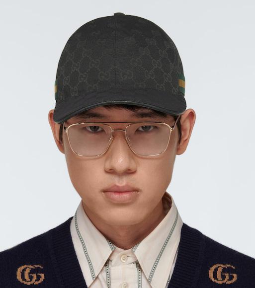 GUCCI Black Canvas Original Gg Baseball Cap
