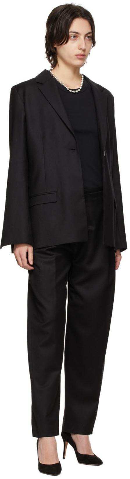 GIANVITO ROSSI Black Leather Suede Pumps