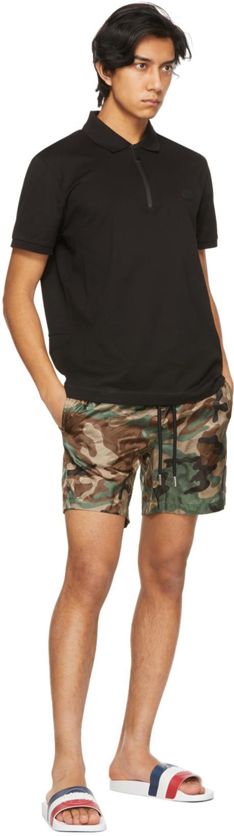 MONCLER Basile Embossed Logo Slides In White