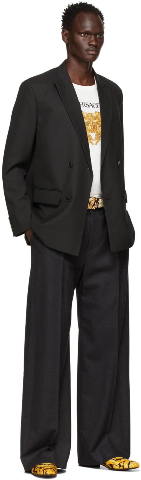 VALENTINO Double-breasted Blazer In Black