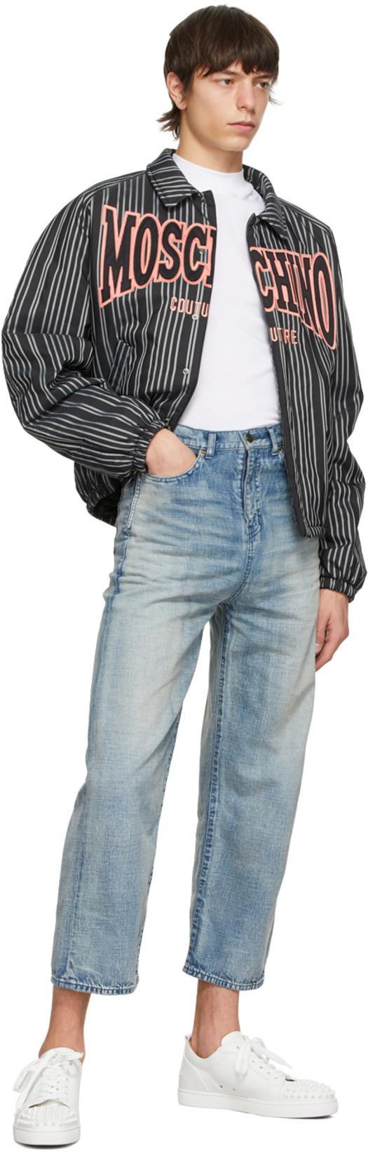 CHRISTIAN LOUBOUTIN Men Louis Junior Spikes Leather Sneakers In Multi