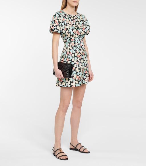 SAINT LAURENT New Cassandra Leather Sandal In Animal Print