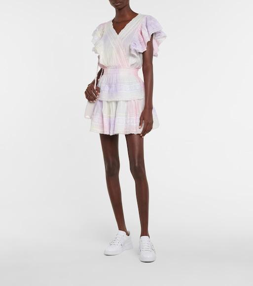 ROGER VIVIER Viv Skate Crystal-embellished Rubber-trimmed Leather Sneakers In White