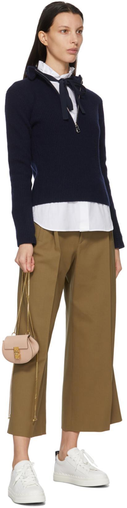 CHLOÉ Chloe White Leather Lauren Low-top Sneakers