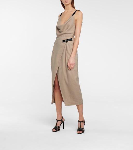 SAINT LAURENT Tribute Platform Sandals In Smooth Leather Shoes In Black