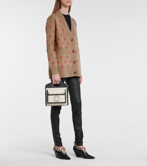 BURBERRY Black T-shirt With Check Pattern Sleeves Women