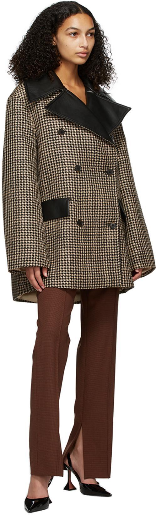 AMINA MUADDI Holli Pointed-toe Leather Slingback Heels In Black