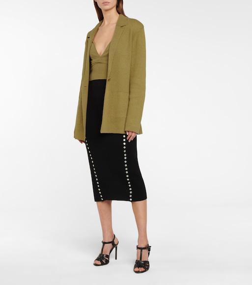 SAINT LAURENT Tribute Platform Sandals In Smooth Leather Shoes In Black