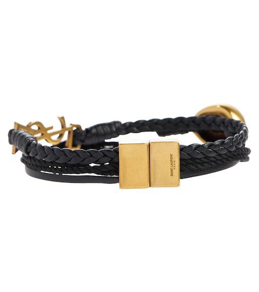 SAINT LAURENT Tribute Platform Sandals In Smooth Leather Shoes In Black