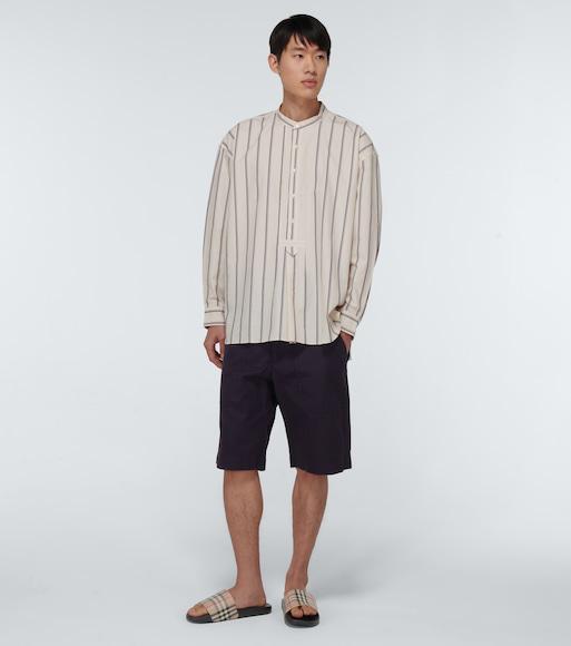 BURBERRY Men Vintage Check Print Slides In Black