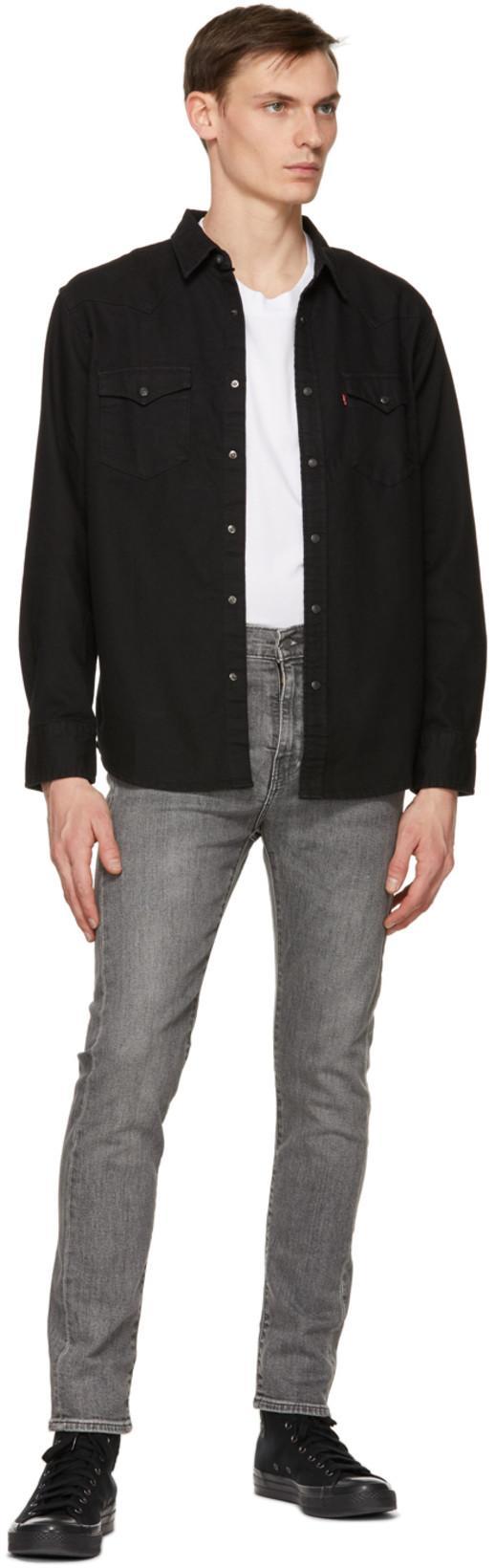 LEVI'S Levis Barstow Western Long Sleeved Shirt Black