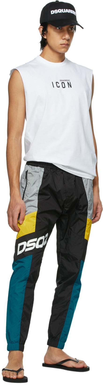 DSQUARED2 Contemporary Black And White Baseball Cap