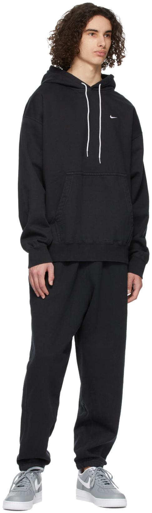 NIKE Solo Swoosh Hoodie In Black