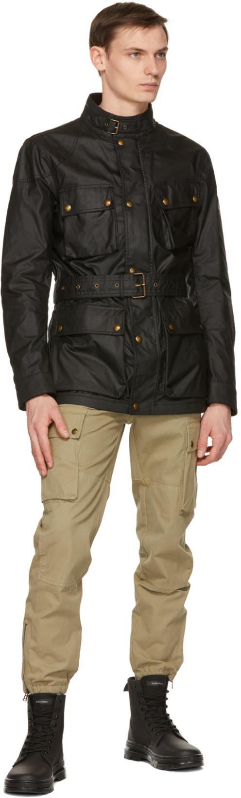BELSTAFF Trailmaster Waxed Jacket Black