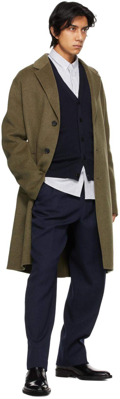 AMI ALEXANDRE MATTIUSSI Ami Paris Logo Embroidered V-neck Cardigan In Animal Print