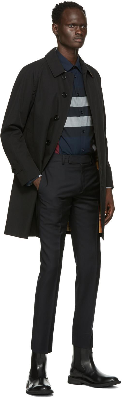 BURBERRY Summerton Shirt Men In Blue