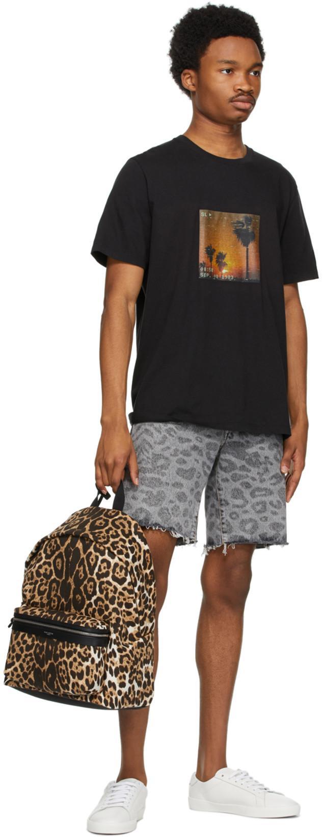 SAINT LAURENT Gym Low Logo-print Leather Sneakers In White