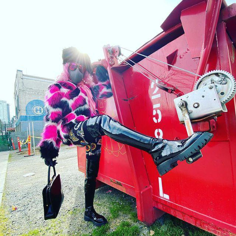 theladykrishna's Post | Wearing: Prada Over-the-knee Leather Boots In Black
