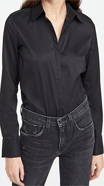 WOLFORD London Buttoned Cuffs Long-sleeved Body In Black