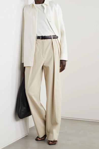 THE ROW Chiara Cotton-jersey T-shirt In White