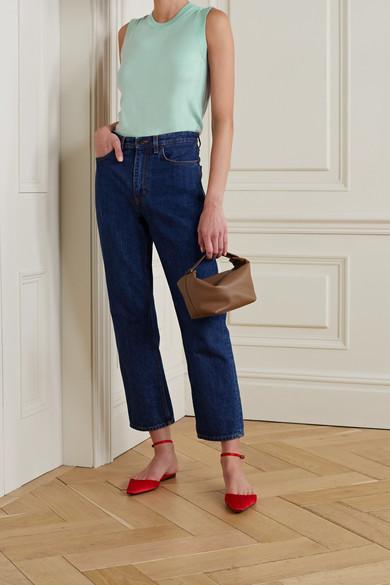 MANOLO BLAHNIK 50mm Maysale Velvet Mules In Grey