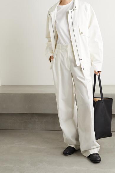 THE ROW Chiara Cotton-jersey T-shirt In White