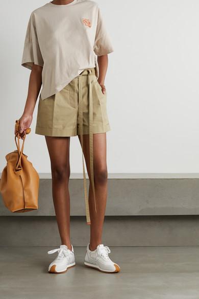 LOEWE Low-top Sneakers With Contrast Rubber Sole In White