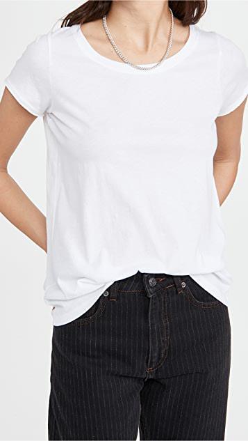 ATM ANTHONY THOMAS MELILLO Slub Jersey Schoolboy Crewneck T Shirt In Tan